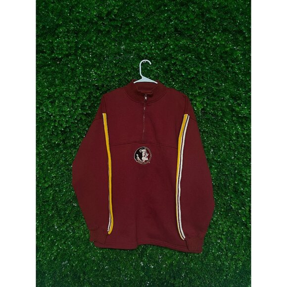 Vintage Florida State University Quarter-zip Fleece, Adult Mens Large, College - Picture 1 of 2